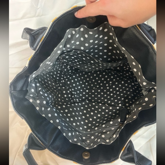 Hello Kitty Sanrio LoHello Kitty Sanrio Loungefly Nerd Cheetah Tote Bag Y2K 2012 - Picture 7 of 8